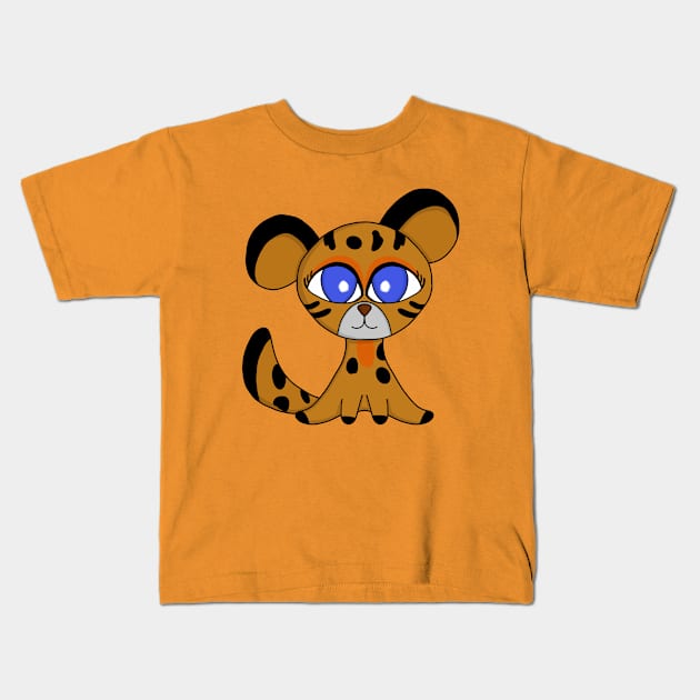 Jaguatirica Cute Ocelot Baby Kids T-Shirt by DiegoCarvalho